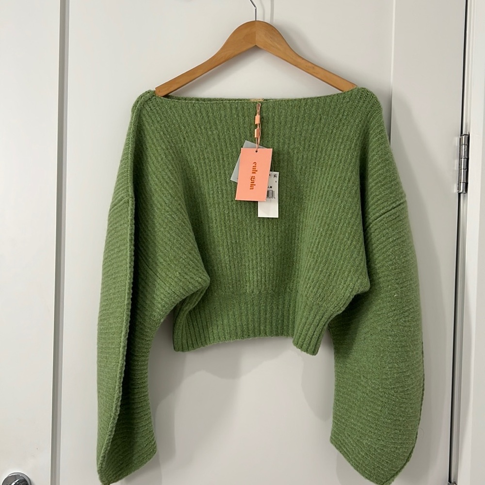 Cult Gaia Ella Rib-Knit Sweater